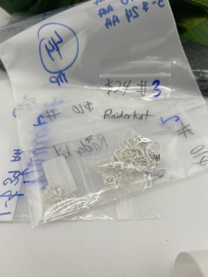 RESERVED FOR: Raiderkat - 5/21/2025 tiktok Live Show -  Sterling Silver Items