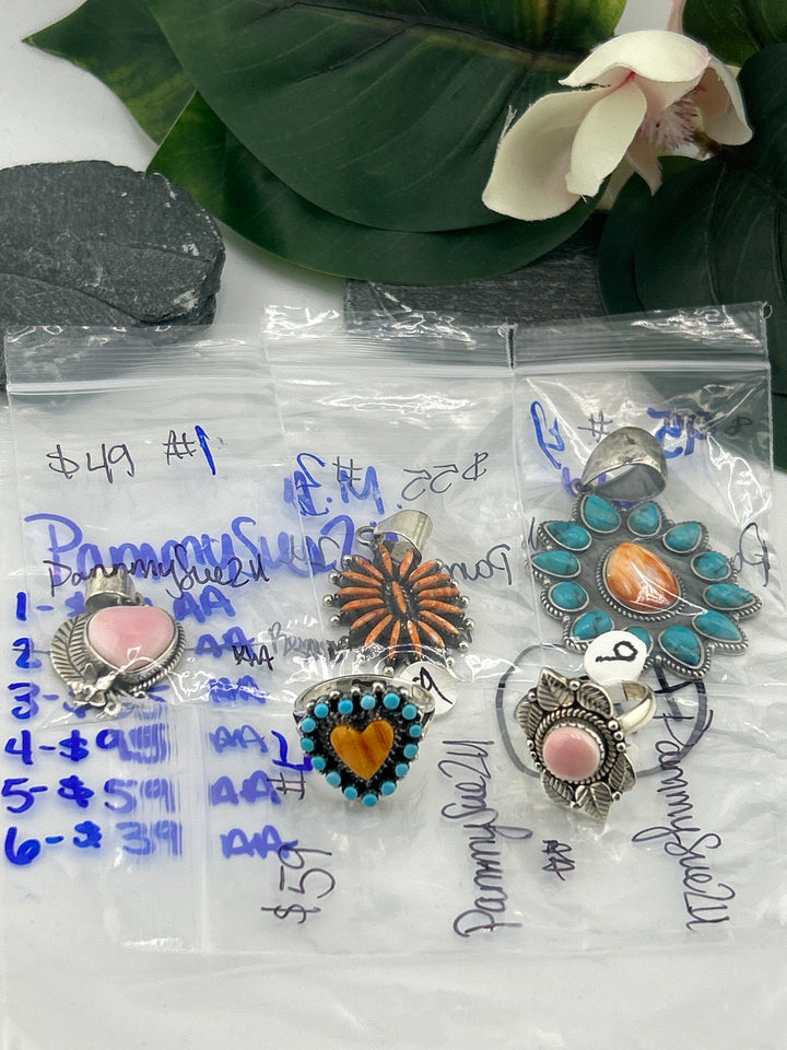 RESERVED FOR: PammySue2U - 6/9/2025 tiktok A.M Live Show - 6 Sterling Silver Items