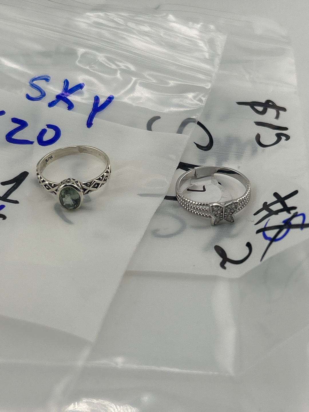 RESERVED FOR: SKY BAG 2 - 5/26/2025 tiktok A.M Live Show - 2 Sterling Silver Items