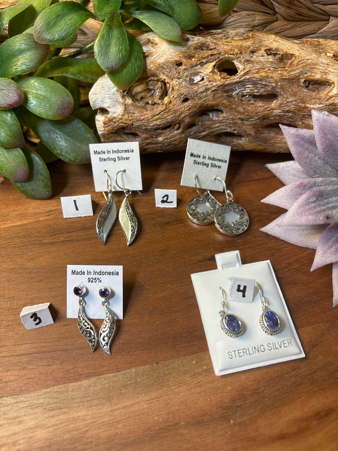 RESERVED FOR: Terri Anderson-Davis 7/31/24- 4 Sterling Silver Items