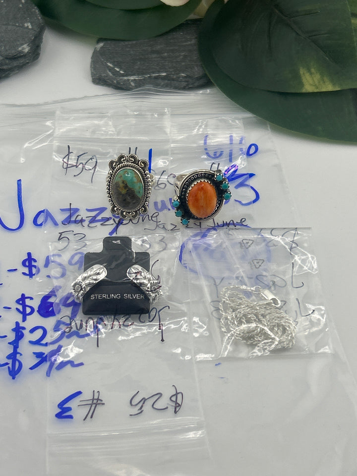RESERVED FOR: JazzyJune53 - 6/6/2025 tiktok Reservation Live Show - 4 Sterling Silver Items