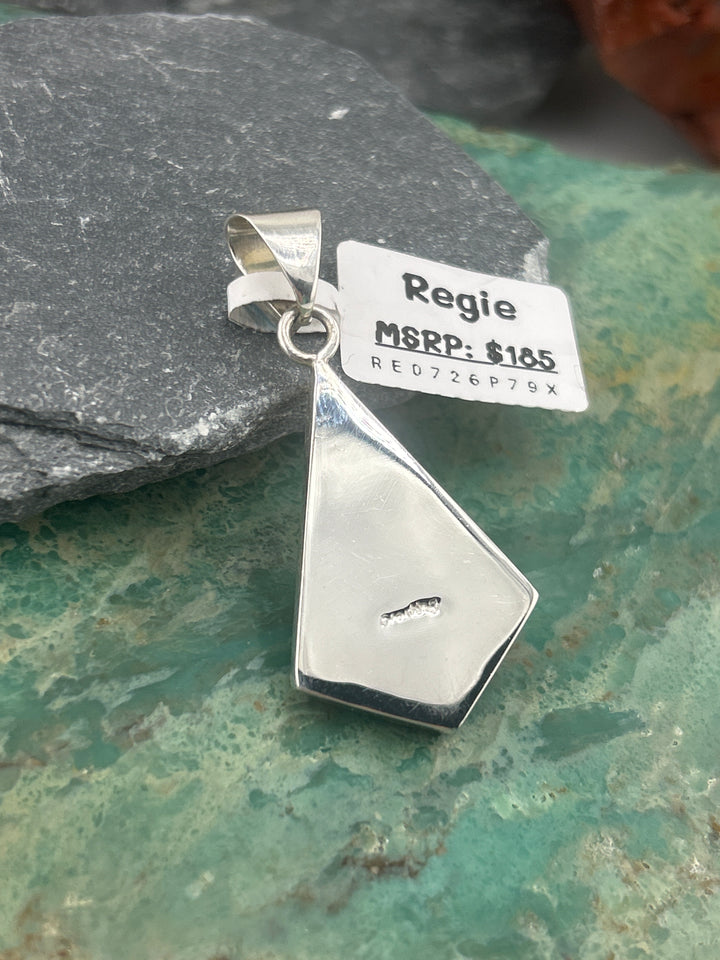 Regie 925 Sterling Silver Mosaic Multi-stone Inlay Pendant