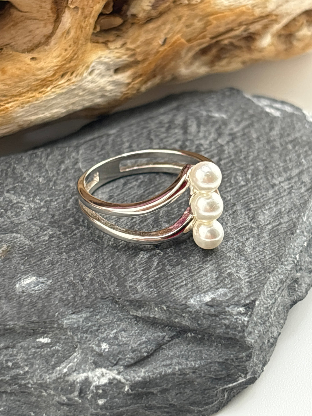 Faux Multi-Pearl Ring