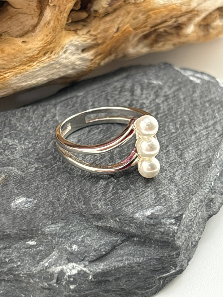 Faux Multi-Pearl Ring