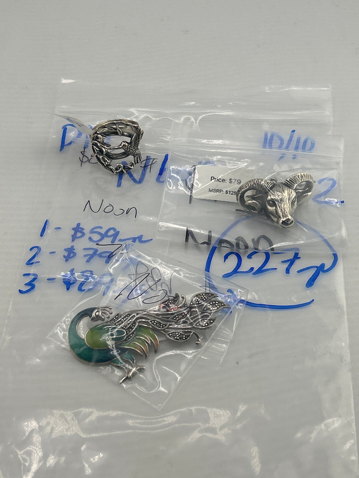 PM SHOW 48HR - RESERVED FOR: Noon - 10/10/2025 FL tiktok Live Show - 3 Sterling Silver Items