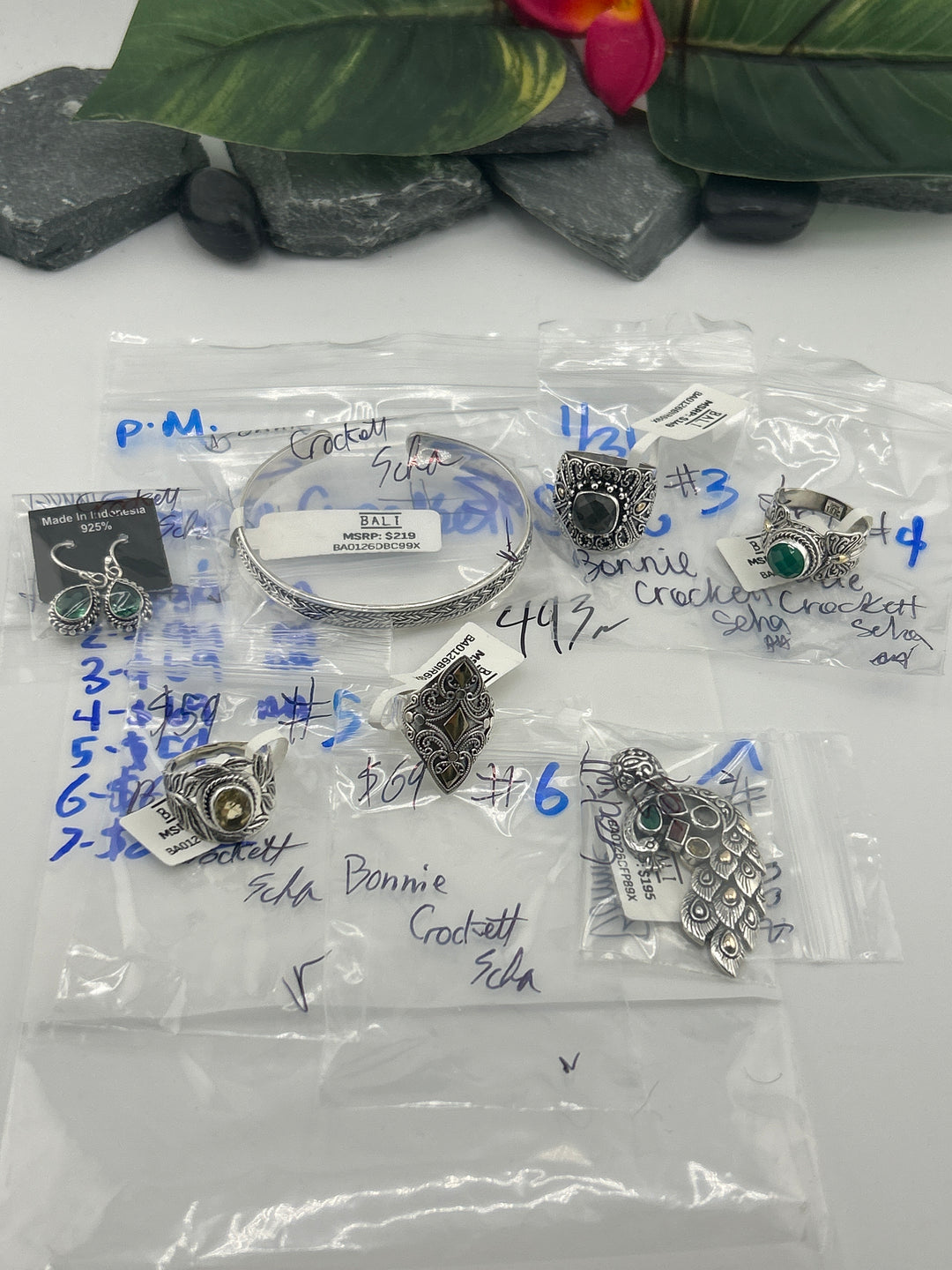 Bonnie Crockett Scha -1/31/26 - 7 925 Sterling Silver Items