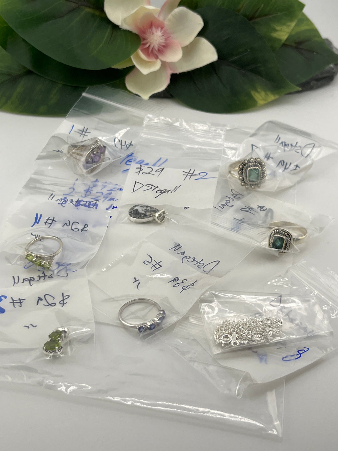RESERVED FOR: DStegall - 4/26/2025 tiktok Live Show - 8 Sterling Silver Items