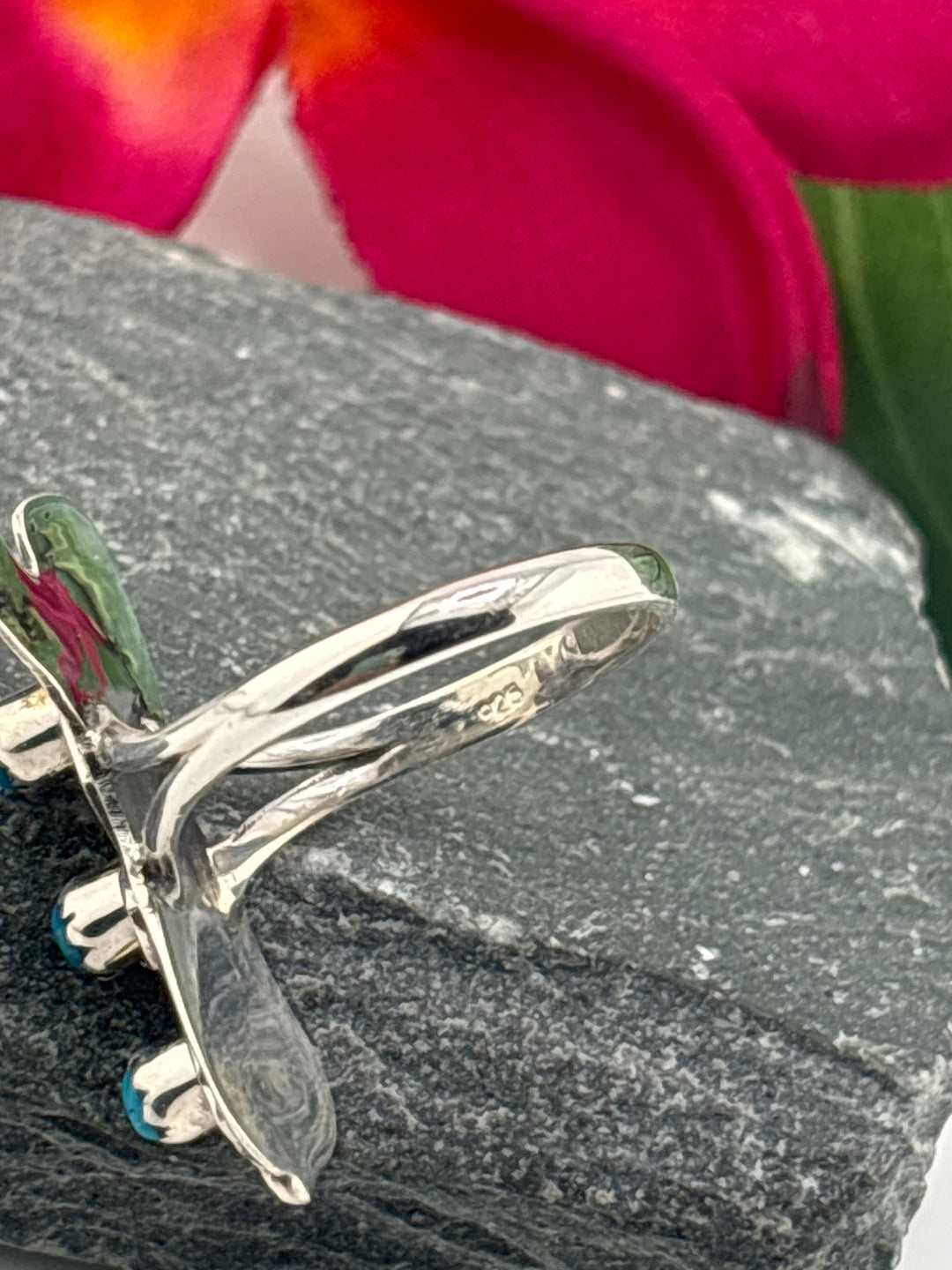 Turquoise Cowboy Boot Ring Size 10.5