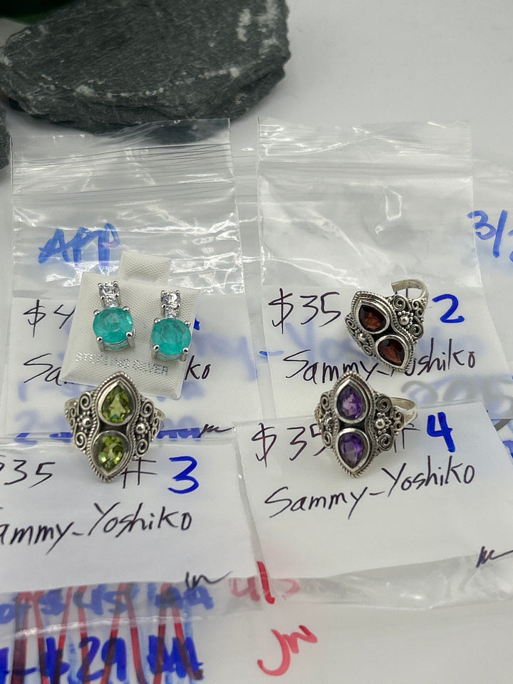 RESERVED FOR: Sammy_Yoshiko- 3/29/2025 The Collective Boutique App Live Show - 4 Sterling Silver Items