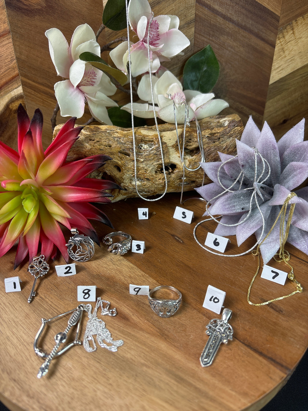 RESERVED FOR: Ruth Adedji 7/25/24- 8 Sterling Silver Items