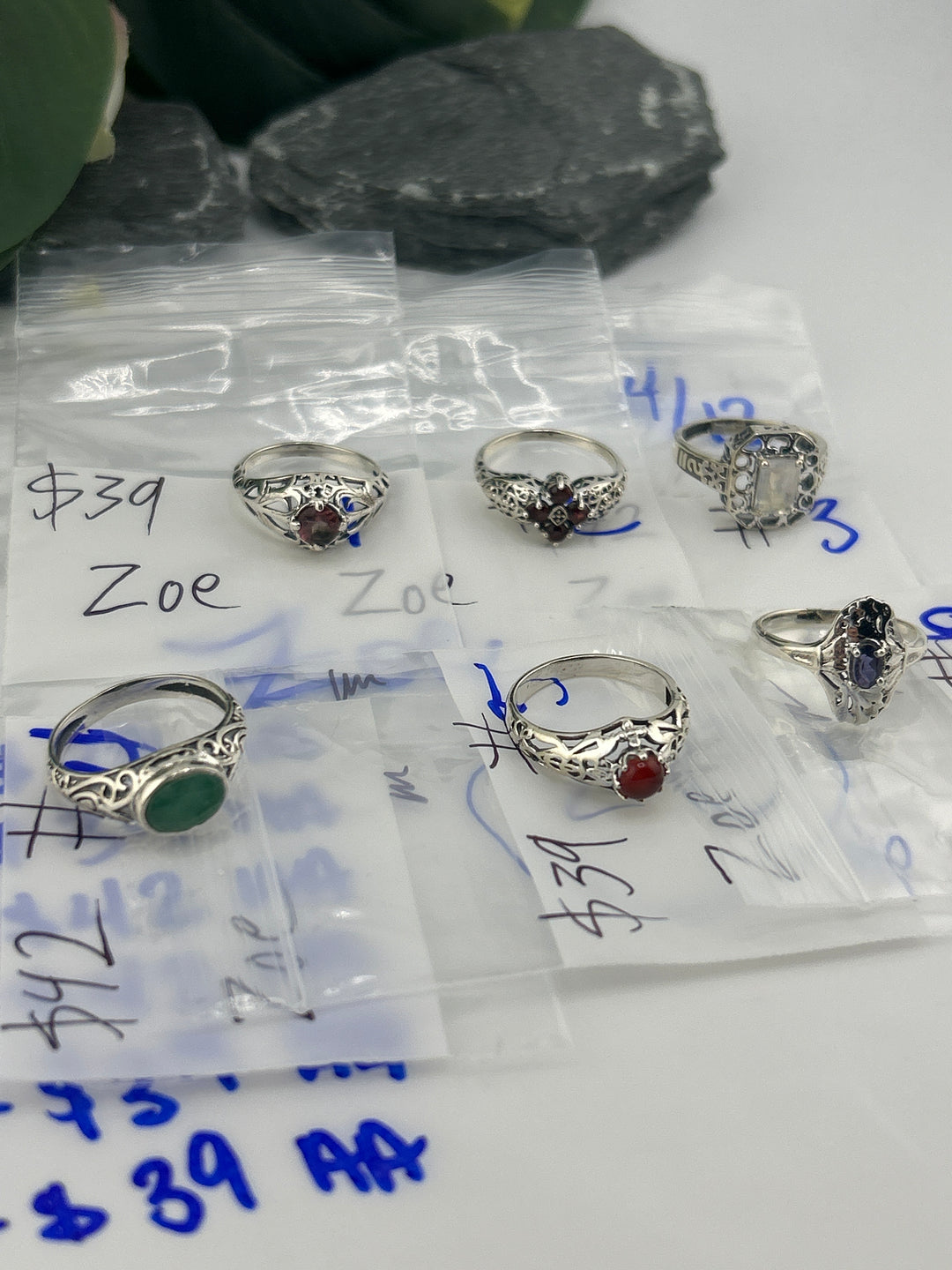 RESERVED FOR: Zoe - 4/12/2025 tiktok Live Show - 6 Sterling Silver Items
