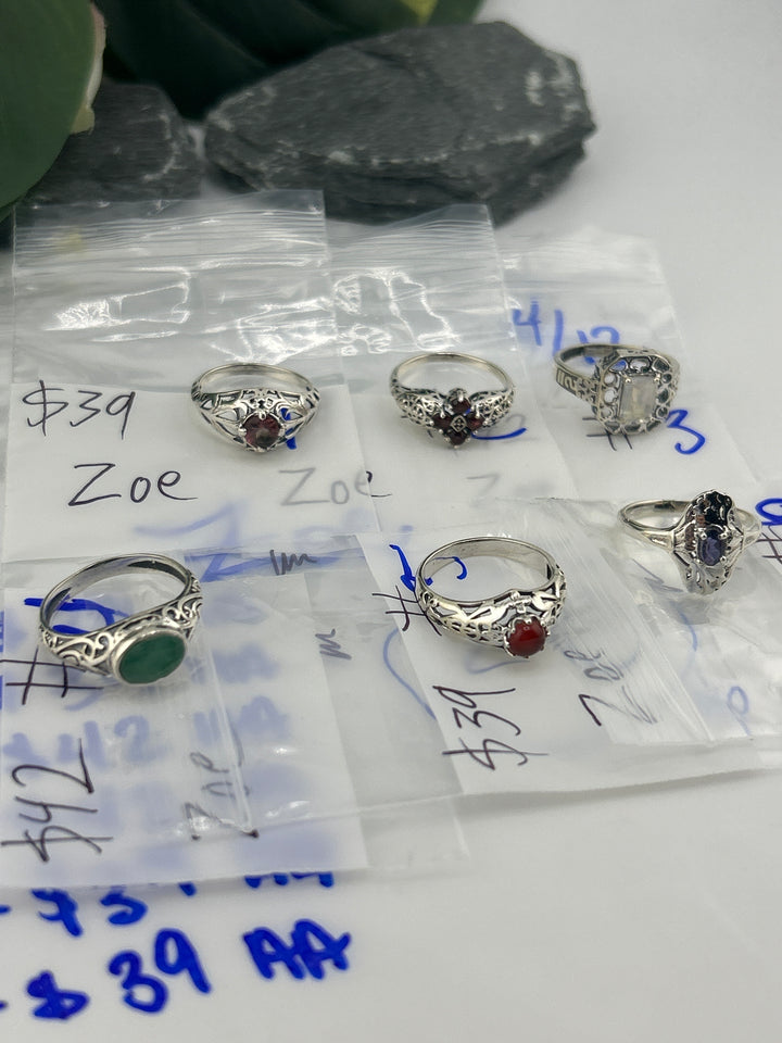 RESERVED FOR: Zoe - 4/12/2025 tiktok Live Show - 6 Sterling Silver Items