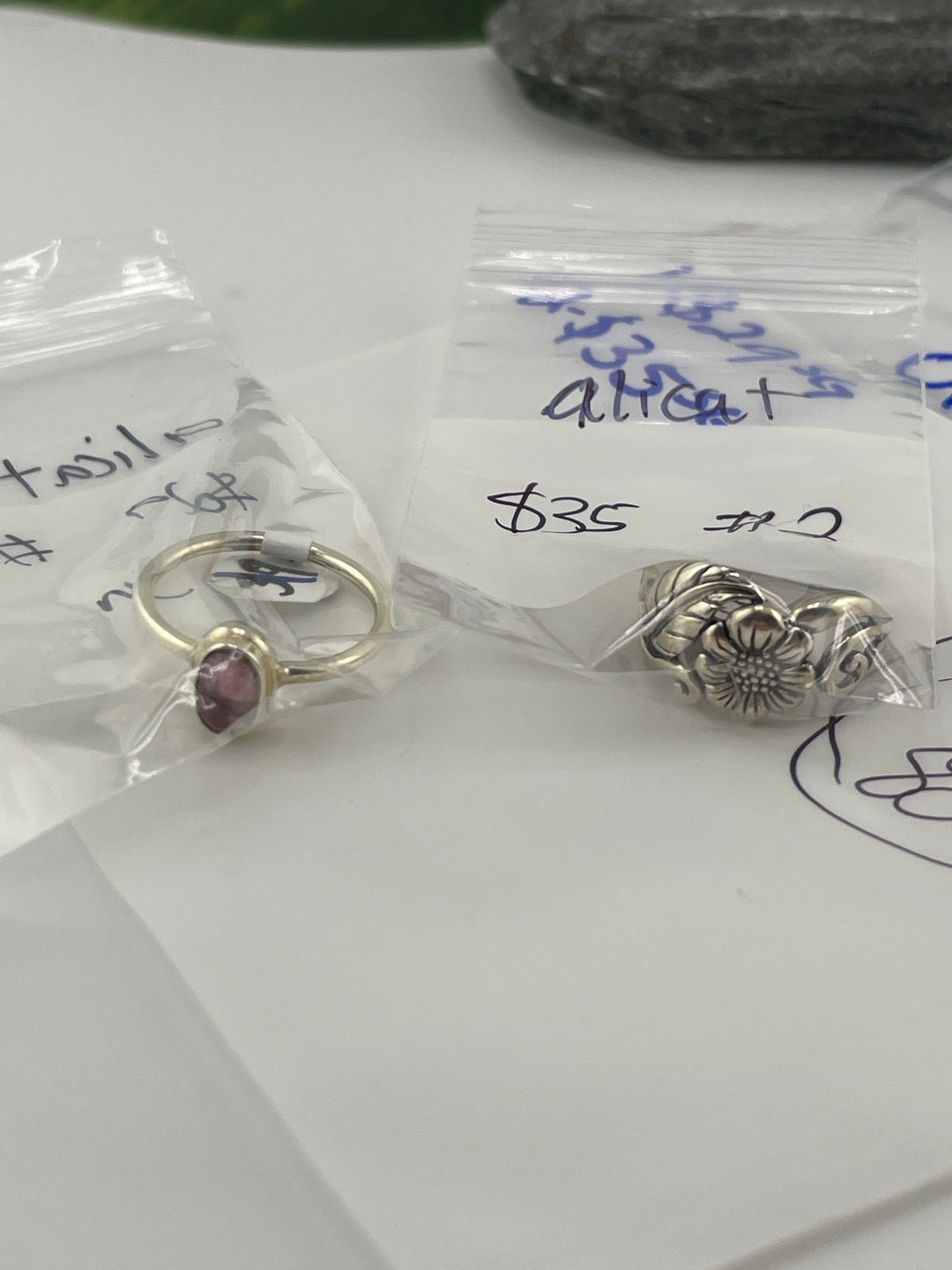 RESERVED FOR:  alicat- 5/5/2025 tiktok A.M Live Show - 2 Sterling Silver Items