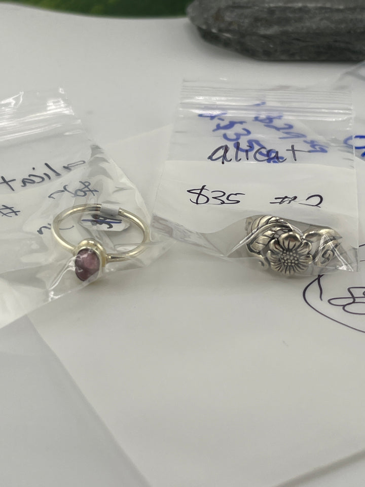 RESERVED FOR:  alicat- 5/5/2025 tiktok A.M Live Show - 2 Sterling Silver Items