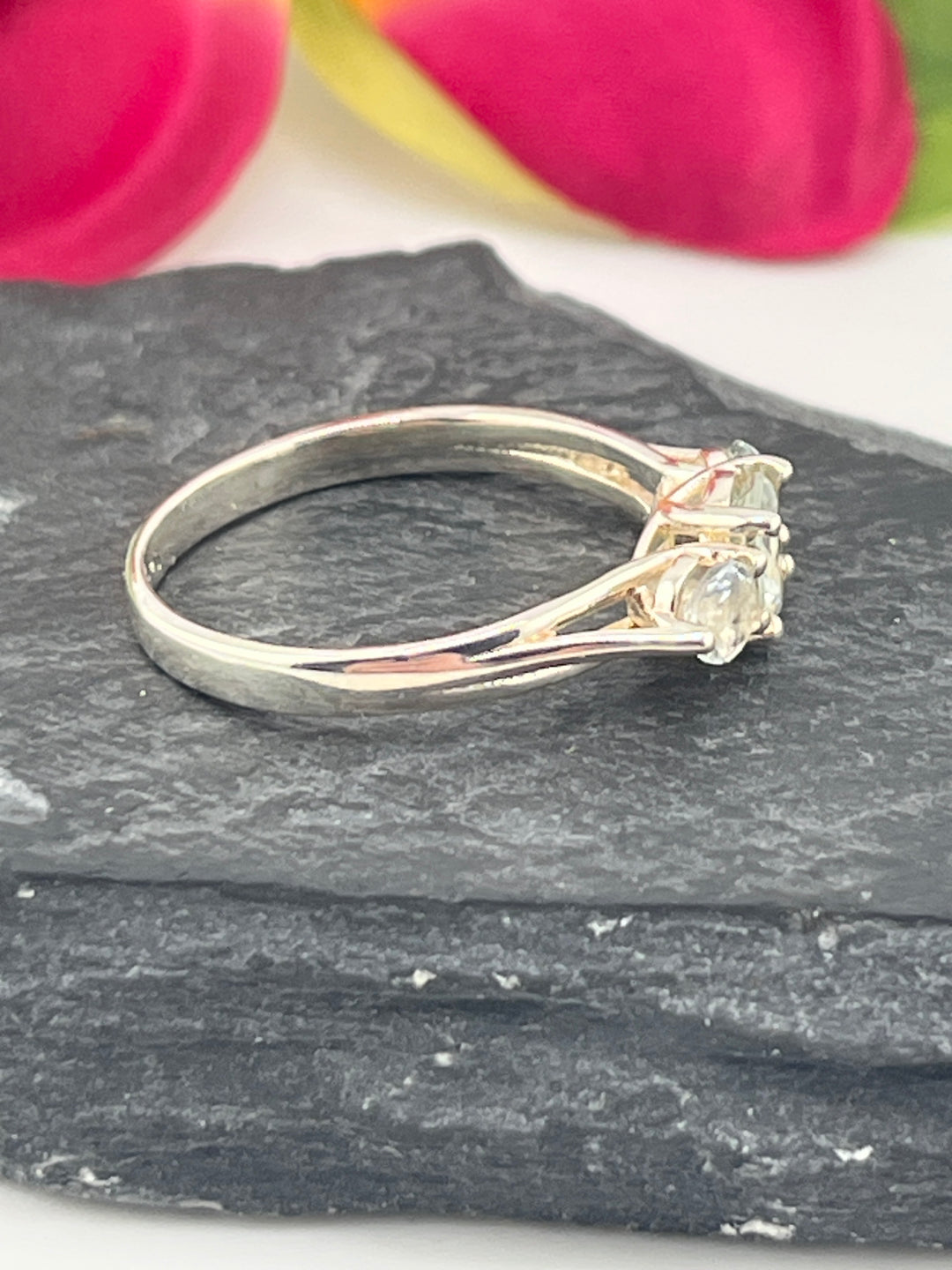 Aquamarine and 925 Sterling Silver Ring