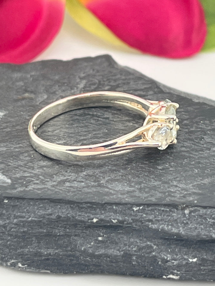 Aquamarine and 925 Sterling Silver Ring