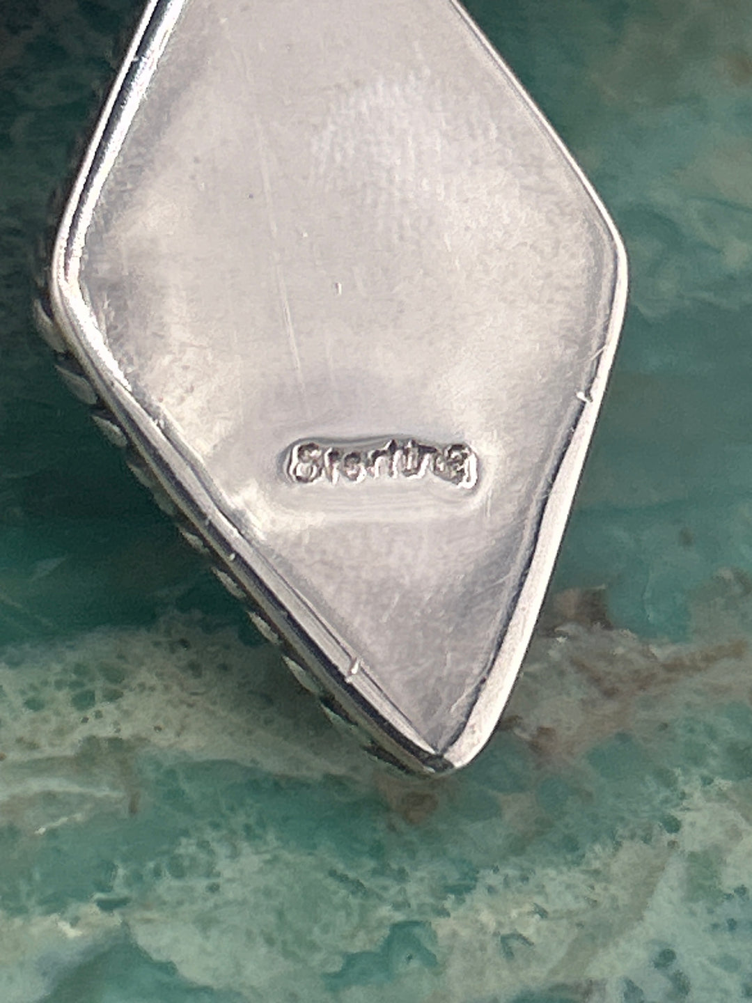 Regie 925 Sterling Silver Mosaic Multi-stone Inlay Pendant