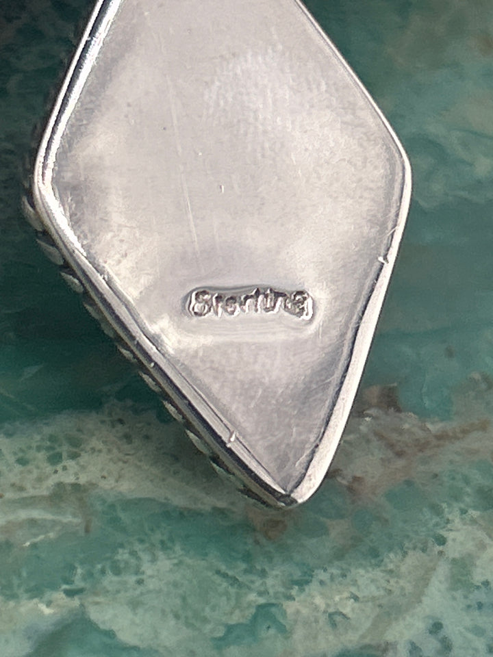 Regie 925 Sterling Silver Mosaic Multi-stone Inlay Pendant