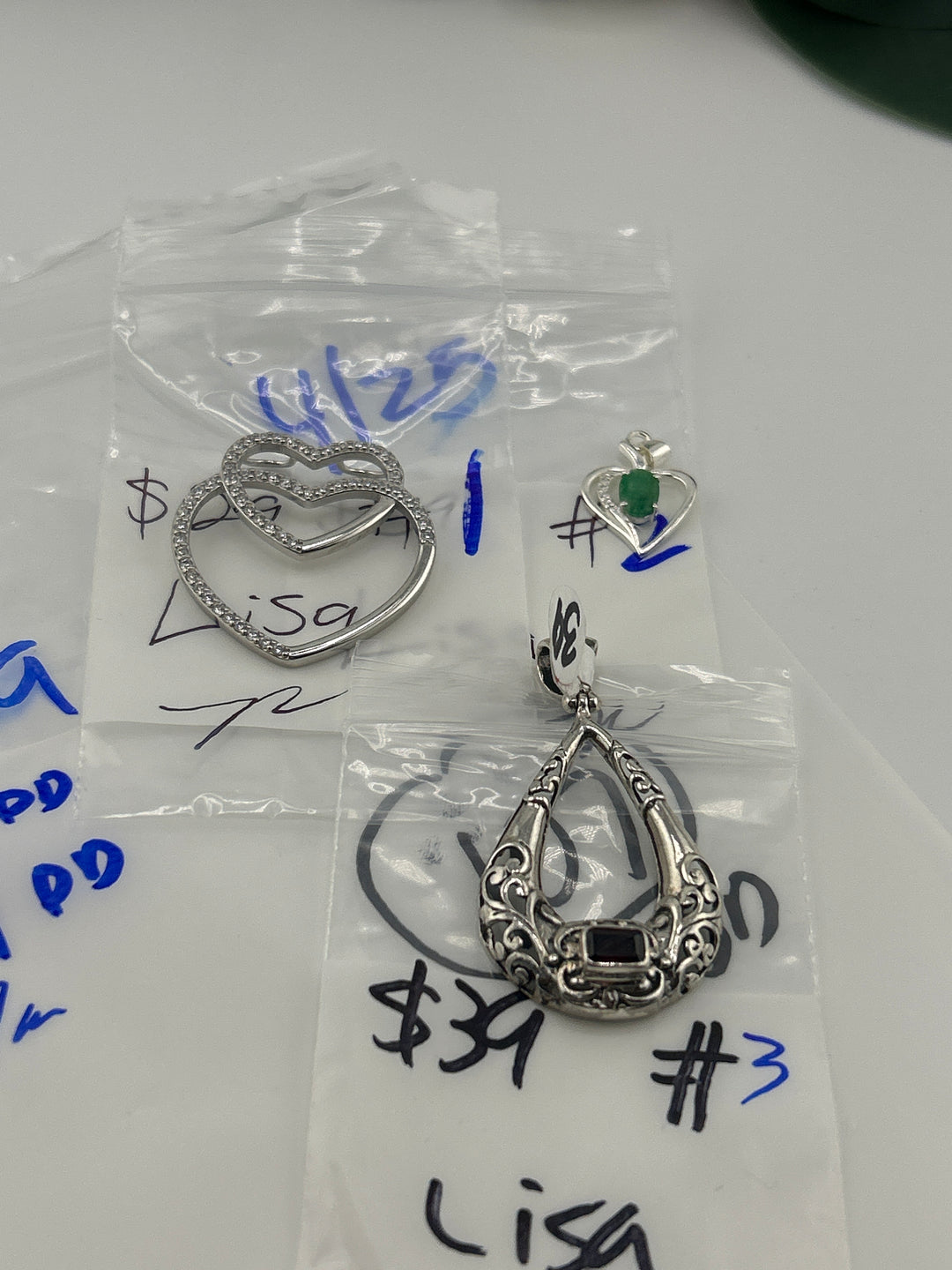 RESERVED FOR: Lisa  - 4/25/2025 tiktok Live Show - 3 Sterling Silver Items