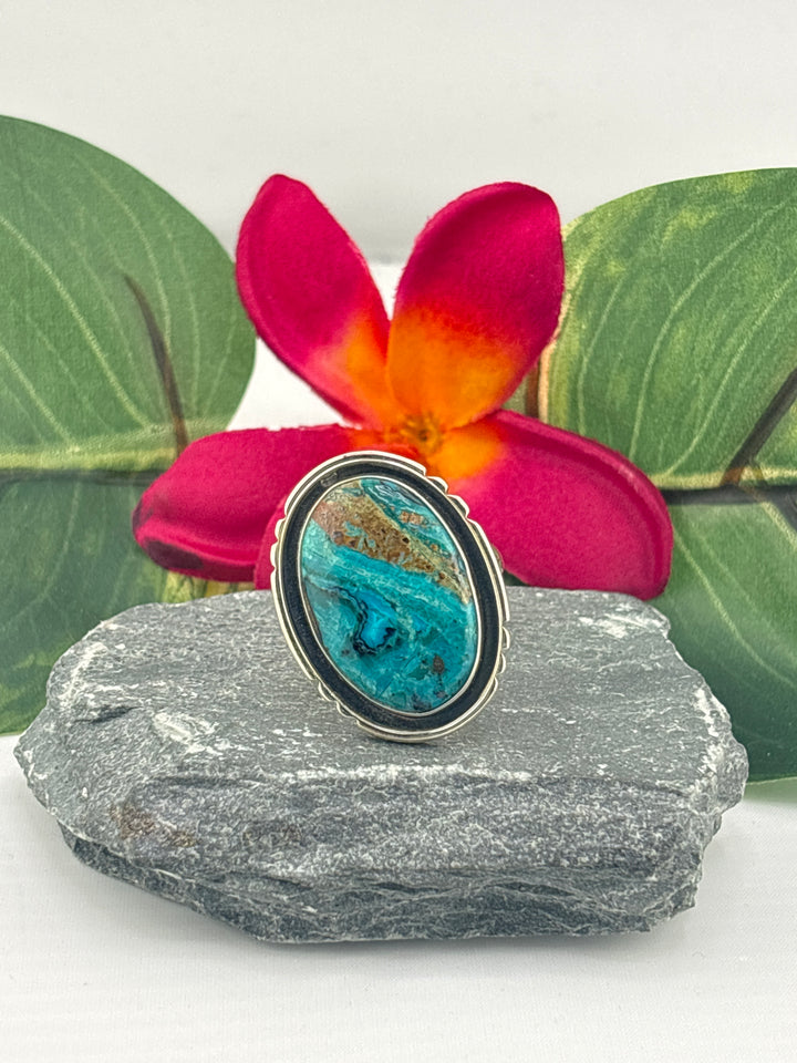Opalized Wood Ring Size 11