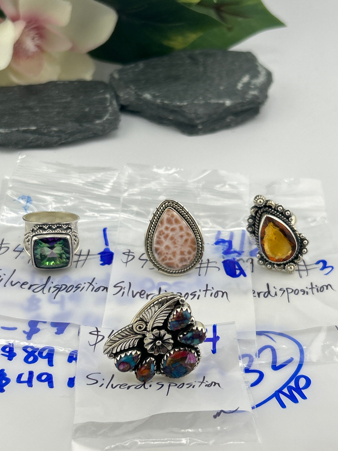 RESERVED FOR: silverdisposition - 4/2/2025 Tiktok Live Show - 4 Sterling Silver Items