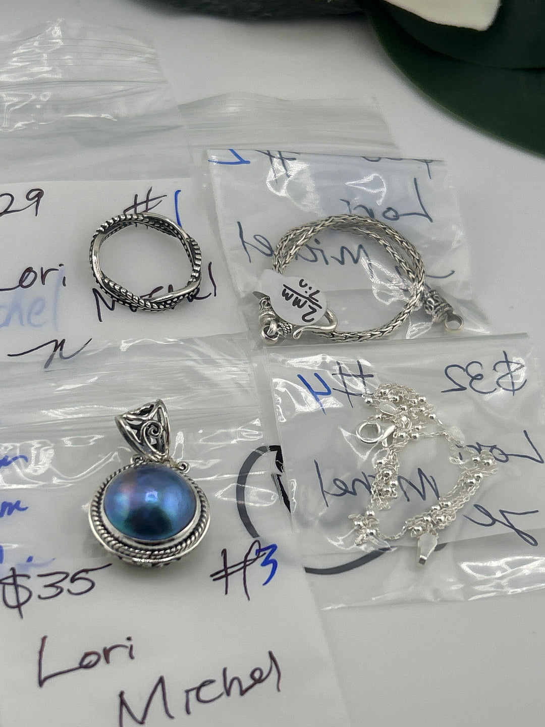 RESERVED FOR: Lori Michel - 4/25/2025 tiktok Live Show - 4 Sterling Silver Items