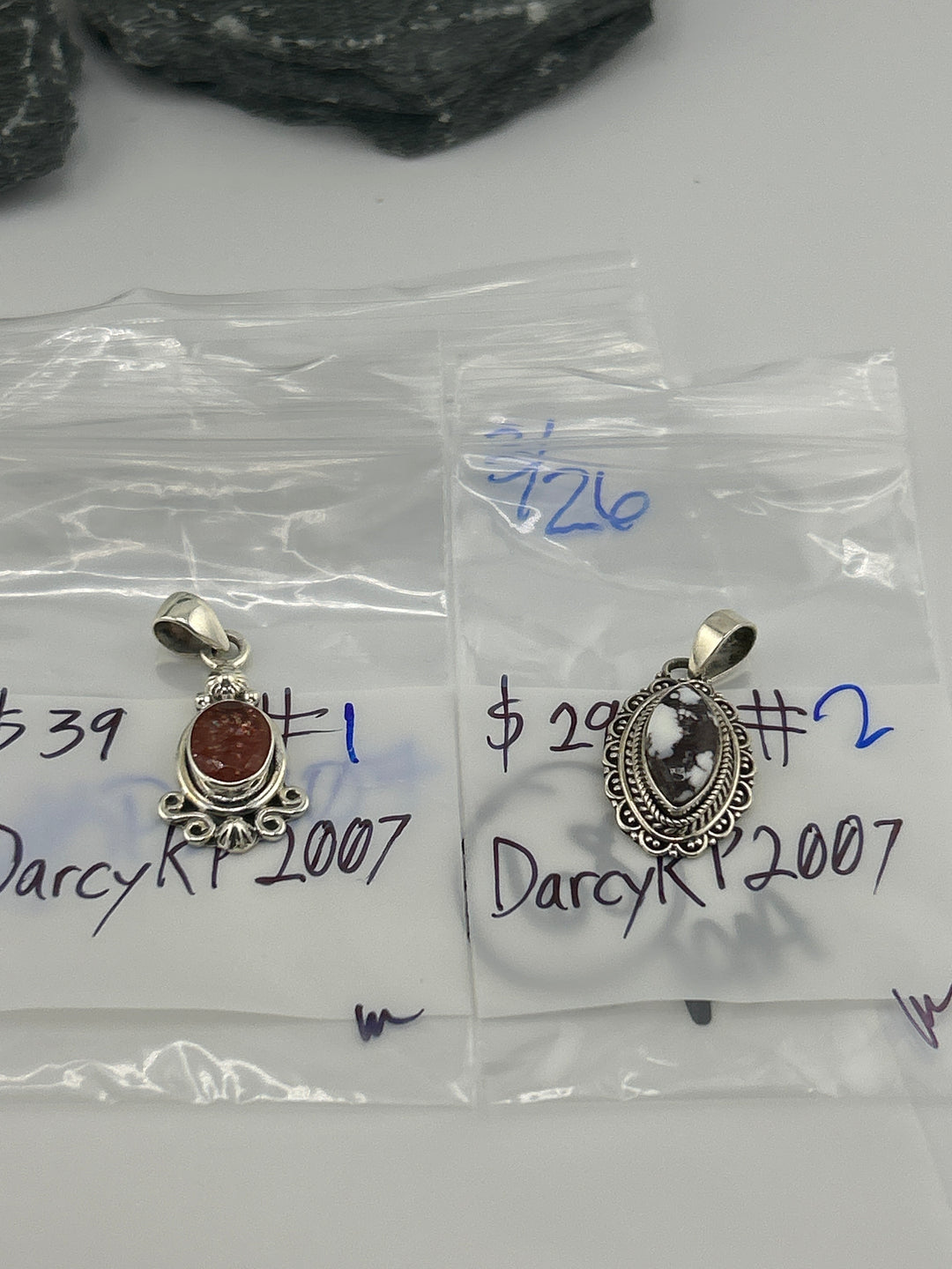 RESERVED FOR: DarcyKP2007 - 3/26/2025 tiktok Live Show - 2  Sterling Silver Items