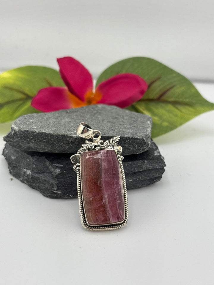 Cobalt Calcite Pendant