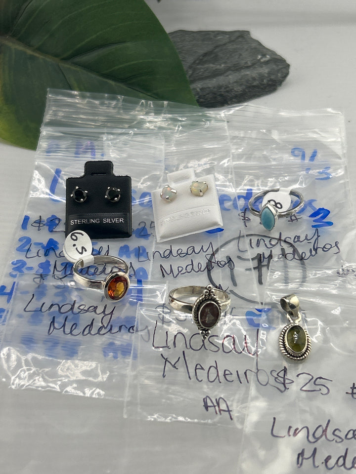 PM SHOW 48HR - RESERVED FOR: Lindsay Medeiros - 9/03/2025 FL tiktok Live Show - 6 Sterling Silver Items