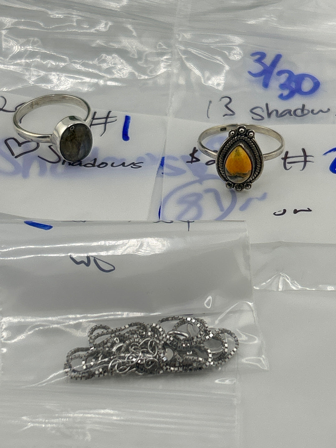 RESERVED FOR: ✨️13🖤Shadows🌹 - 3/30/2025 tiktok Live Show -3  Sterling Silver Items
