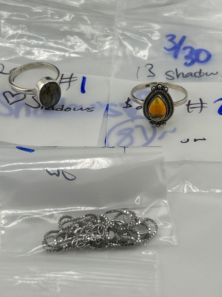 RESERVED FOR: ✨️13🖤Shadows🌹 - 3/30/2025 tiktok Live Show -3  Sterling Silver Items