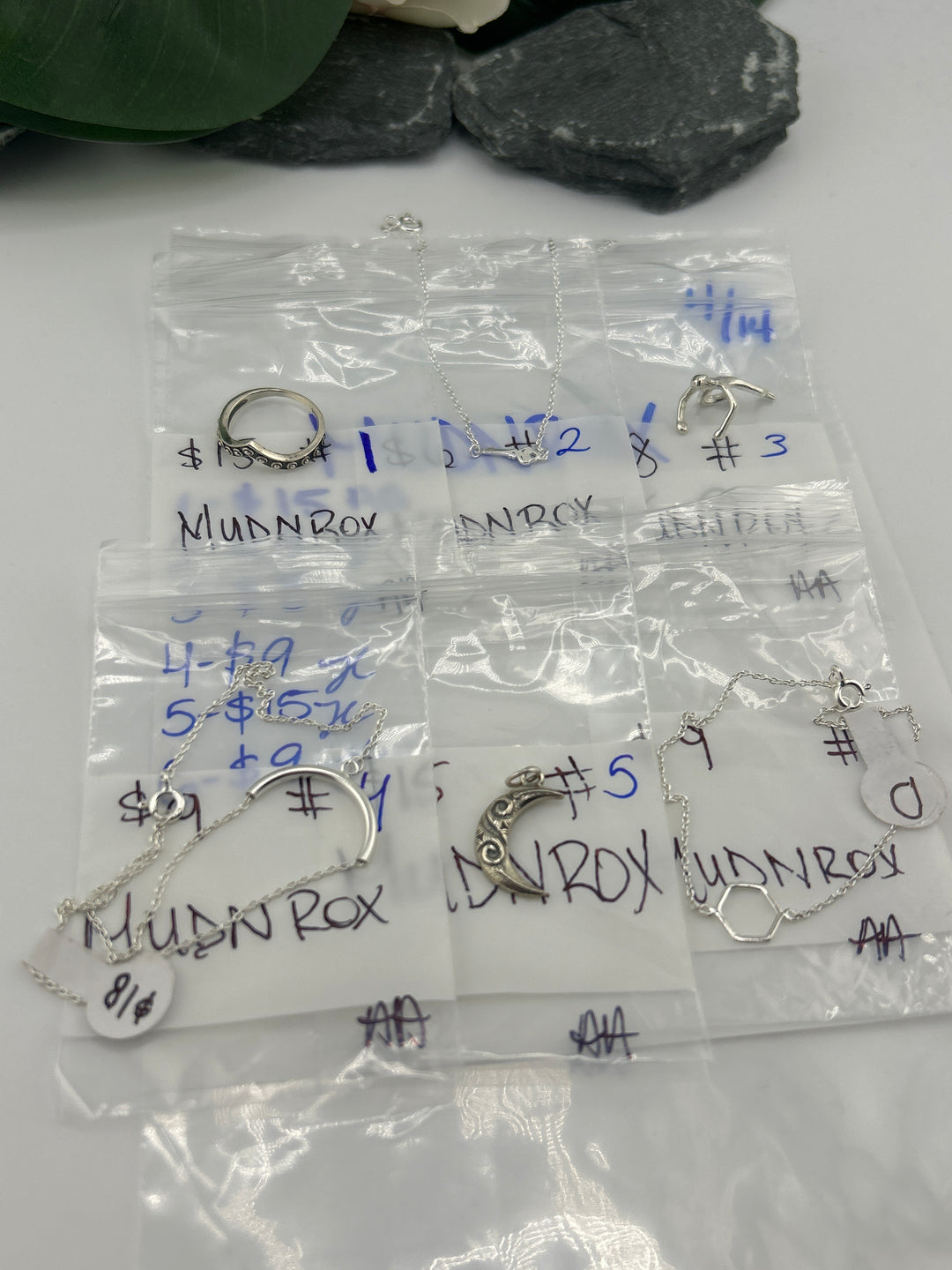 RESERVED FOR: MUDNROX- 4/14/2025 tiktok Live Show - 6 Sterling Silver Items