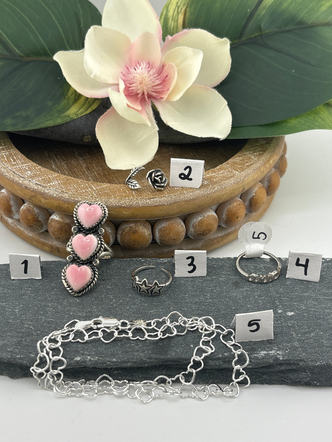 RESERVED FOR:  Michelle (Vault) -11/29/2024 - 5 Sterling Silver Items