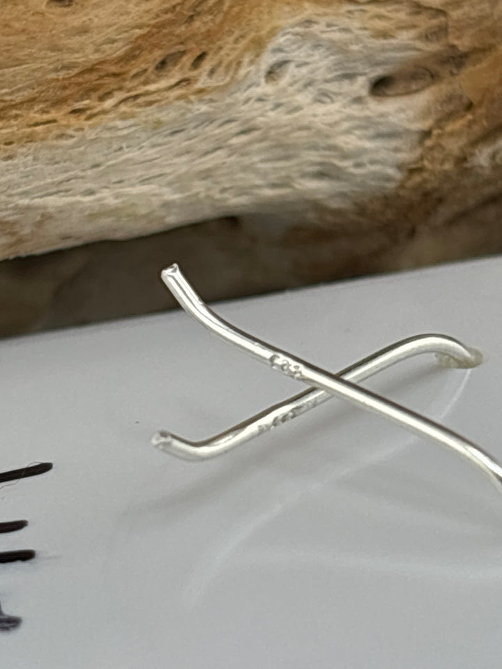 Amitrine and CZ Dangle Earrings