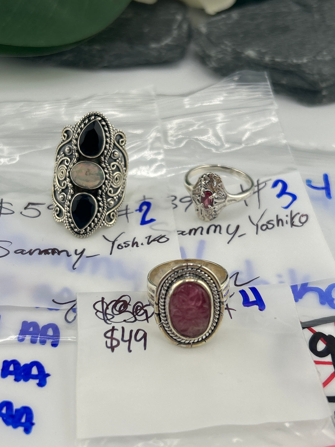 RESERVED FOR: Sammy_Yoshiko- 4/13/2025 tiktok Live Show - 3 Sterling Silver Items