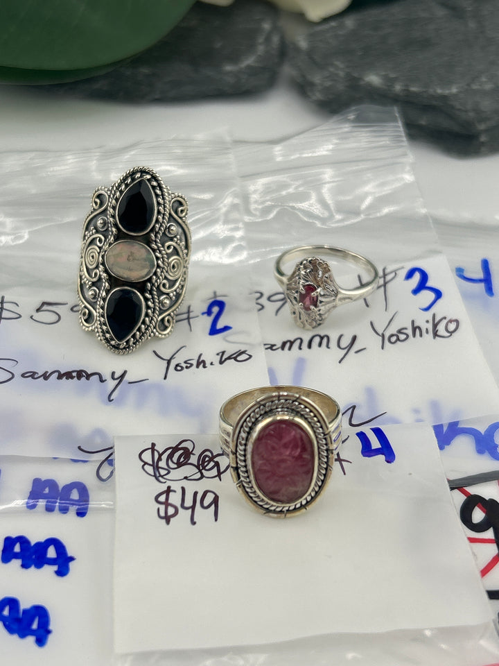 RESERVED FOR: Sammy_Yoshiko- 4/13/2025 tiktok Live Show - 3 Sterling Silver Items
