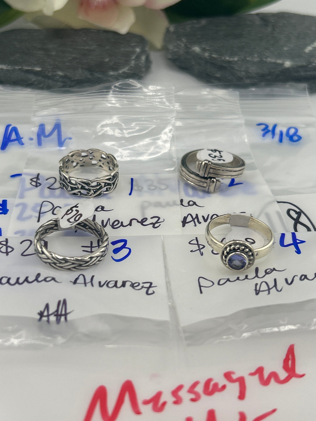 RESERVED FOR: Paula Alvarez - 3/18/2025 A.M Live Show - 4 Sterling Silver Items