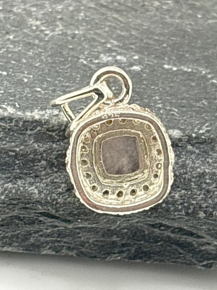 Morganite w/CZ Pendant