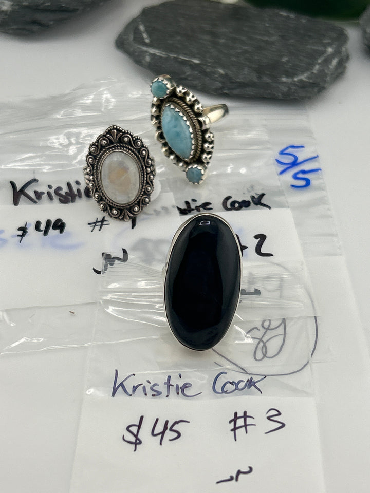 RESERVED FOR:  Kristie Cook- 5/5/2025 tiktok A.M Live Show - 3 Sterling Silver Items