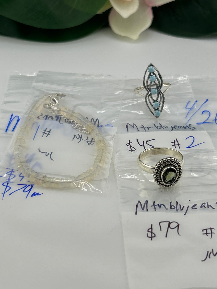 RESERVED FOR: Mtnblujeans - 4/26/2025 tiktok Live Show -3  Sterling Silver Items