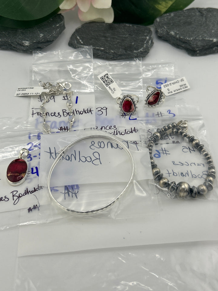 RESERVED FOR: Frances Bodholdt- 5/4/2025 tiktok Live Show - 6 Sterling Silver Items