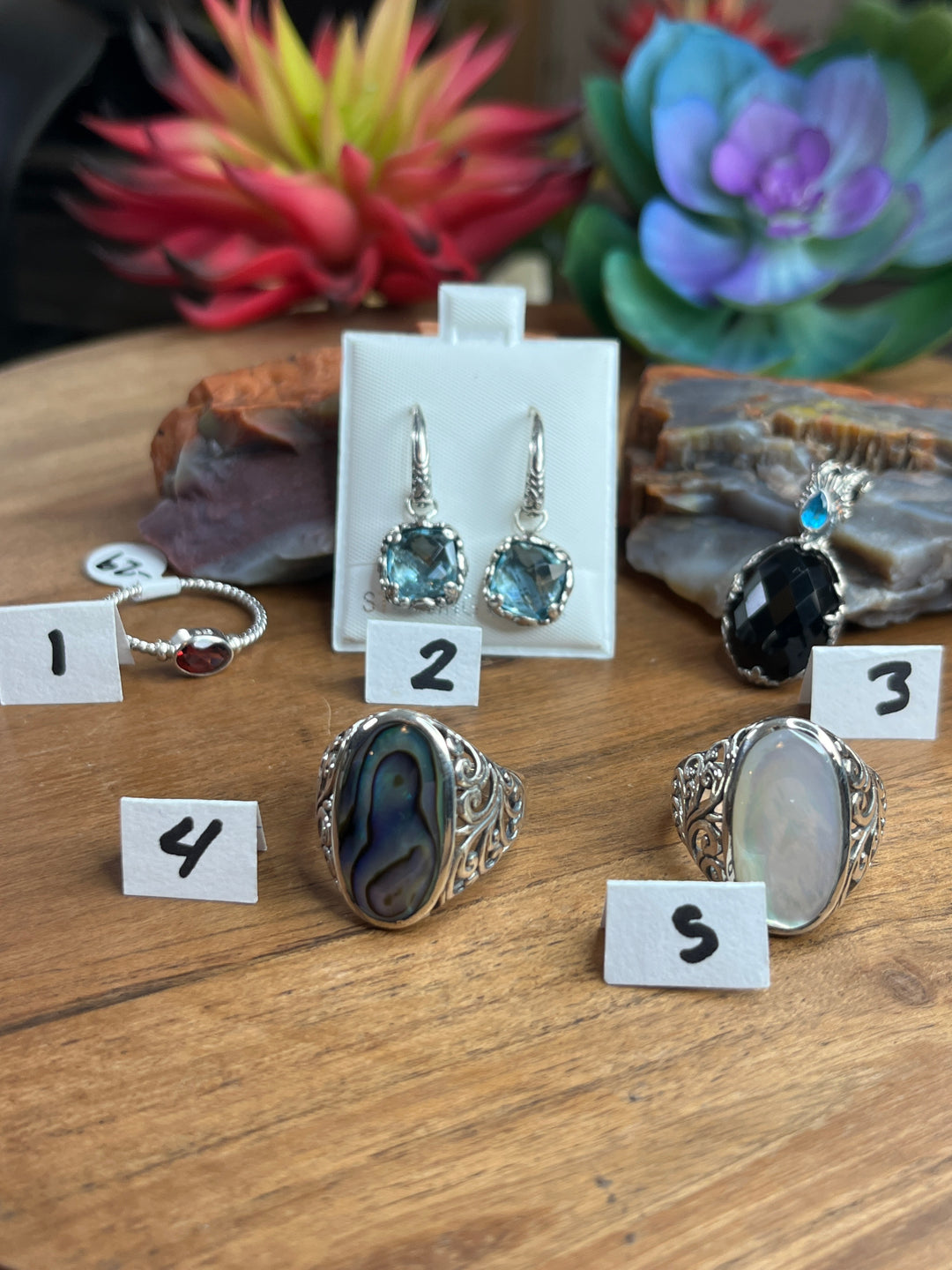 RESERVED FOR: jessica roca73-7/3/24- 5 Sterling Silver Items