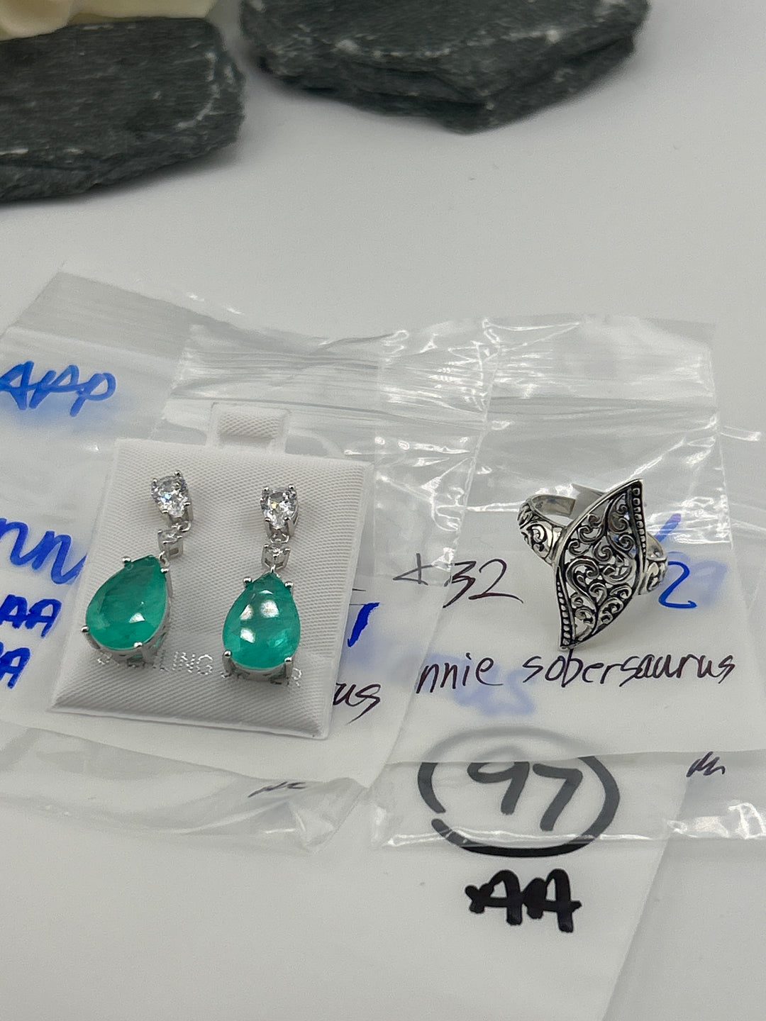 RESERVED FOR: annie sobersaurus- 3/29/2025 The Collective Boutique App Live Show - 2 Sterling Silver Items