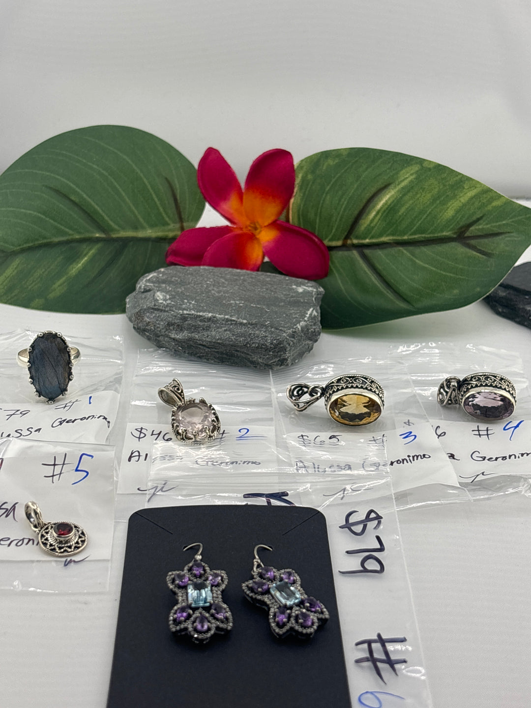 RESERVED FOR: Alyssa Geronimo - 3/27/2025 tiktok Live Show - 6 Sterling Silver Items