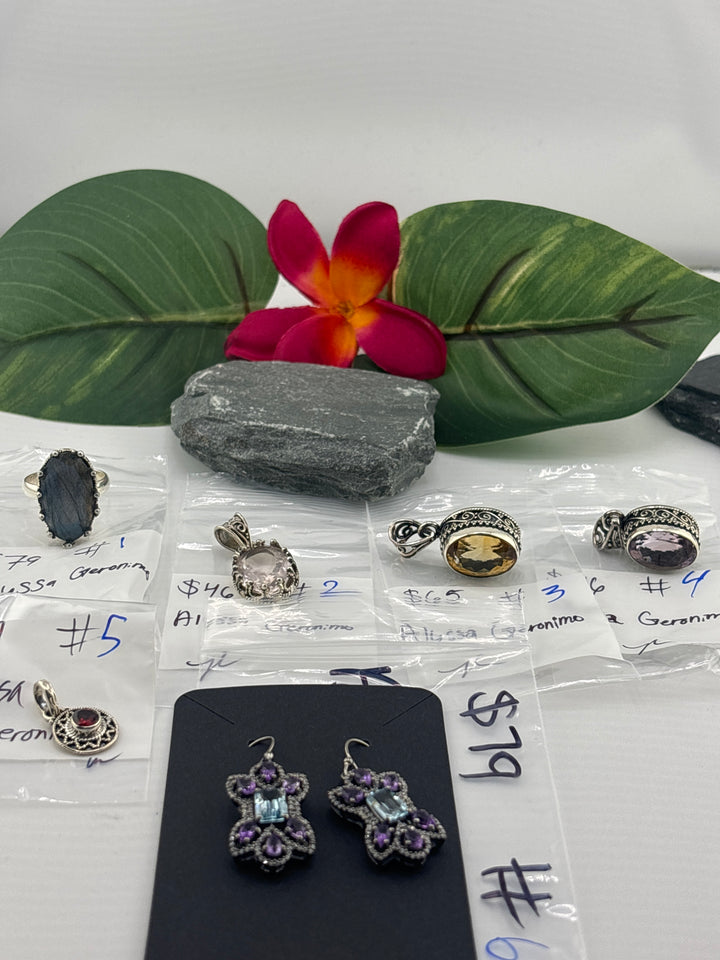 RESERVED FOR: Alyssa Geronimo - 3/27/2025 tiktok Live Show - 6 Sterling Silver Items