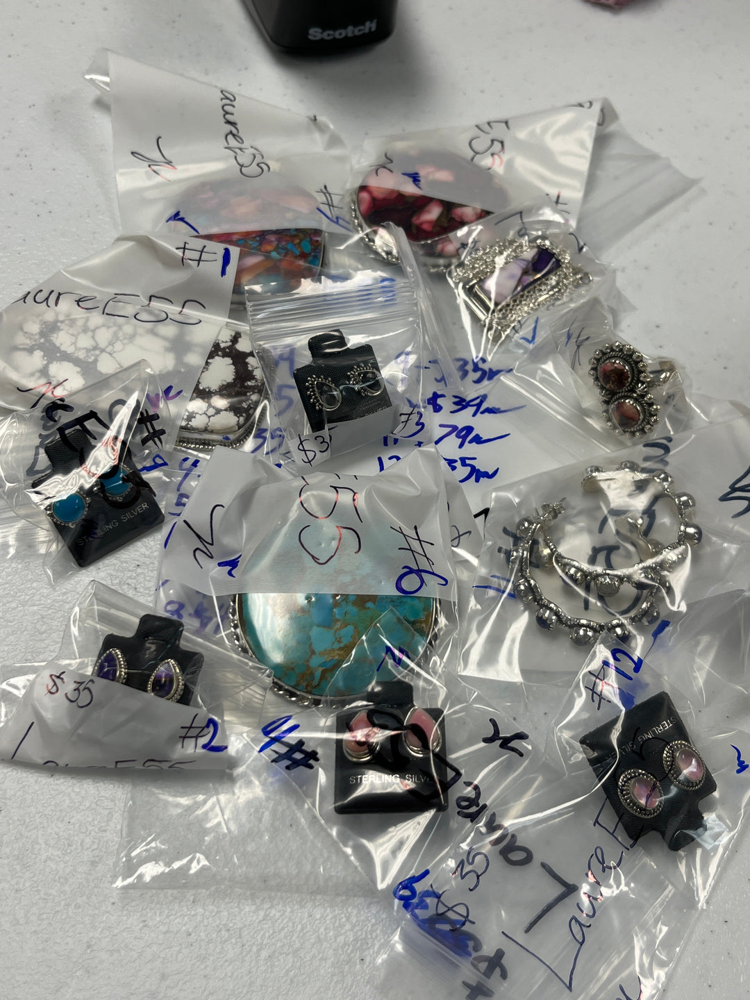 RESERVED FOR: LaureE55 - 5/8/2025 tiktok Live Show - 12 Sterling Silver Items