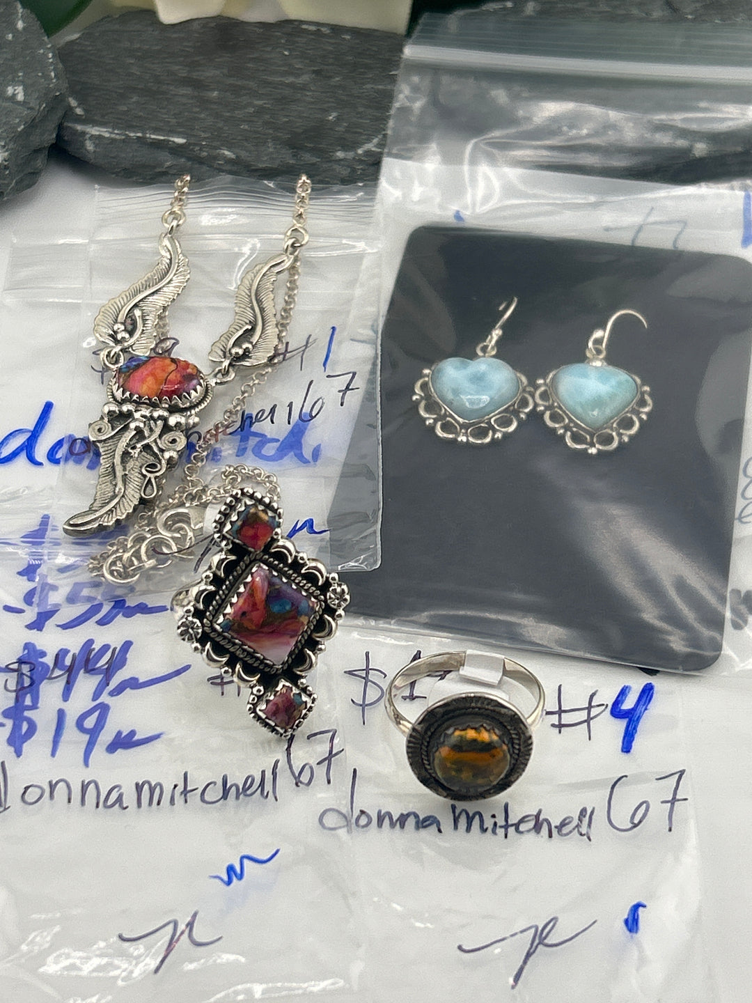 RESERVED FOR: donnamitchell67 - 5/23/2025 tiktok Live Show - 4 Sterling Silver Item