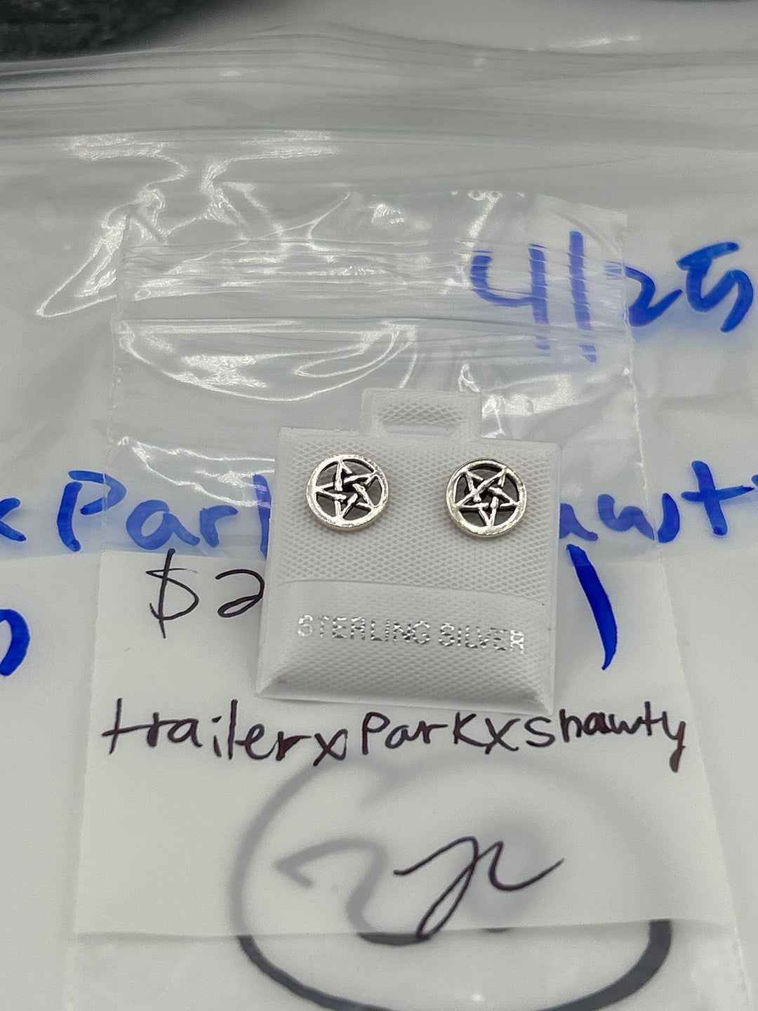 RESERVED FOR:  trailerxparkxshawty - 4/25/2025 tiktok Live Show - 1 Sterling Silver Items