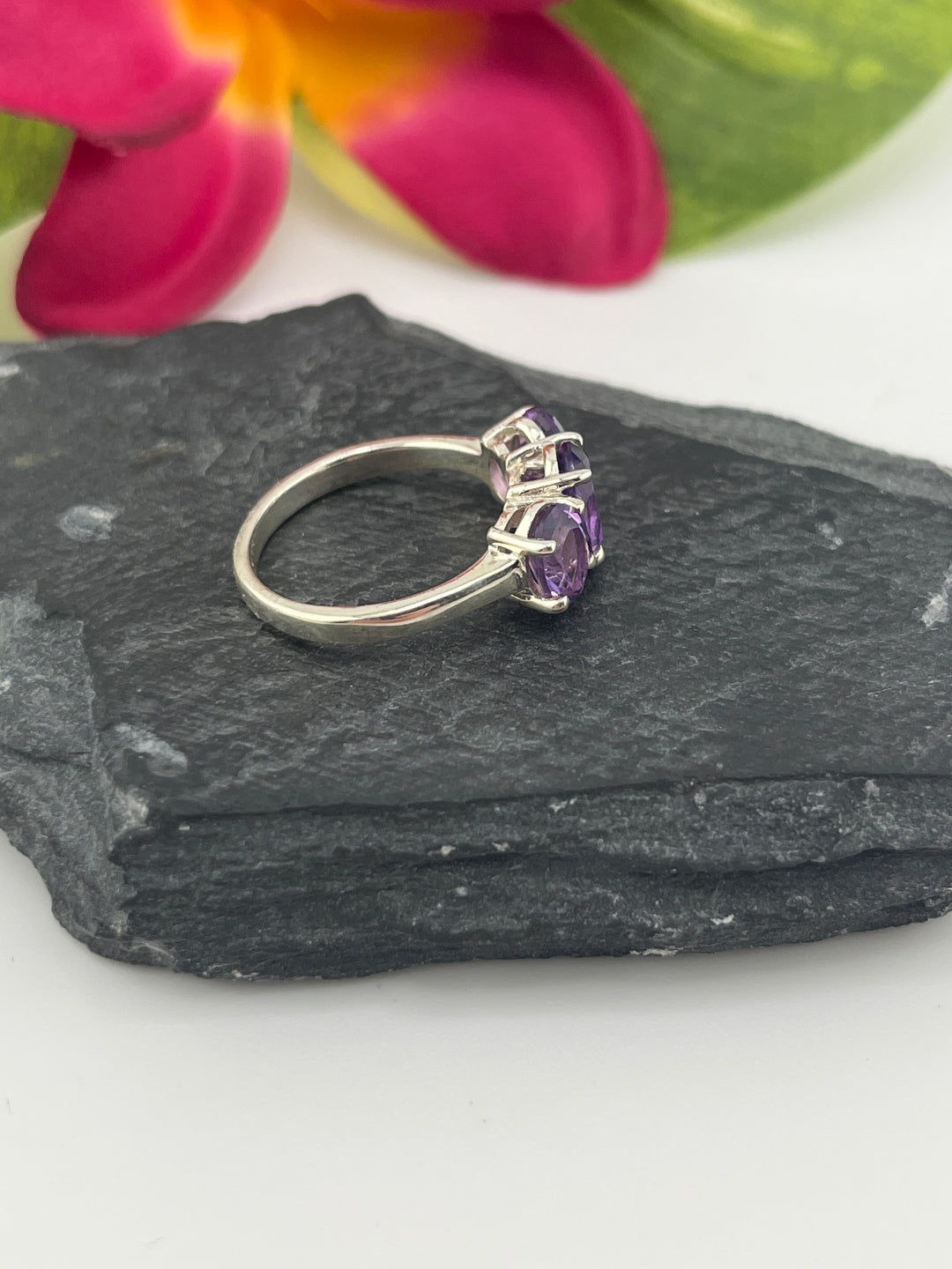 Amethyst and 925 Sterling Silver Ring