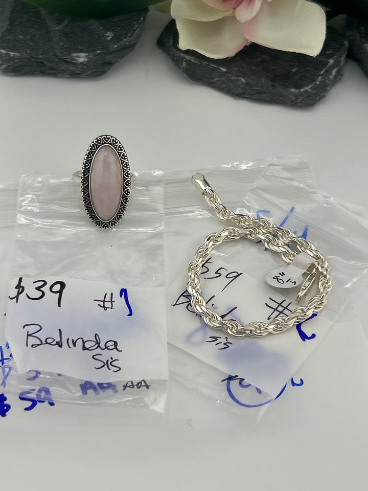 RESERVED FOR: Belinda Sis- 5/14/2025 tiktok Live Show -2  Sterling Silver Items